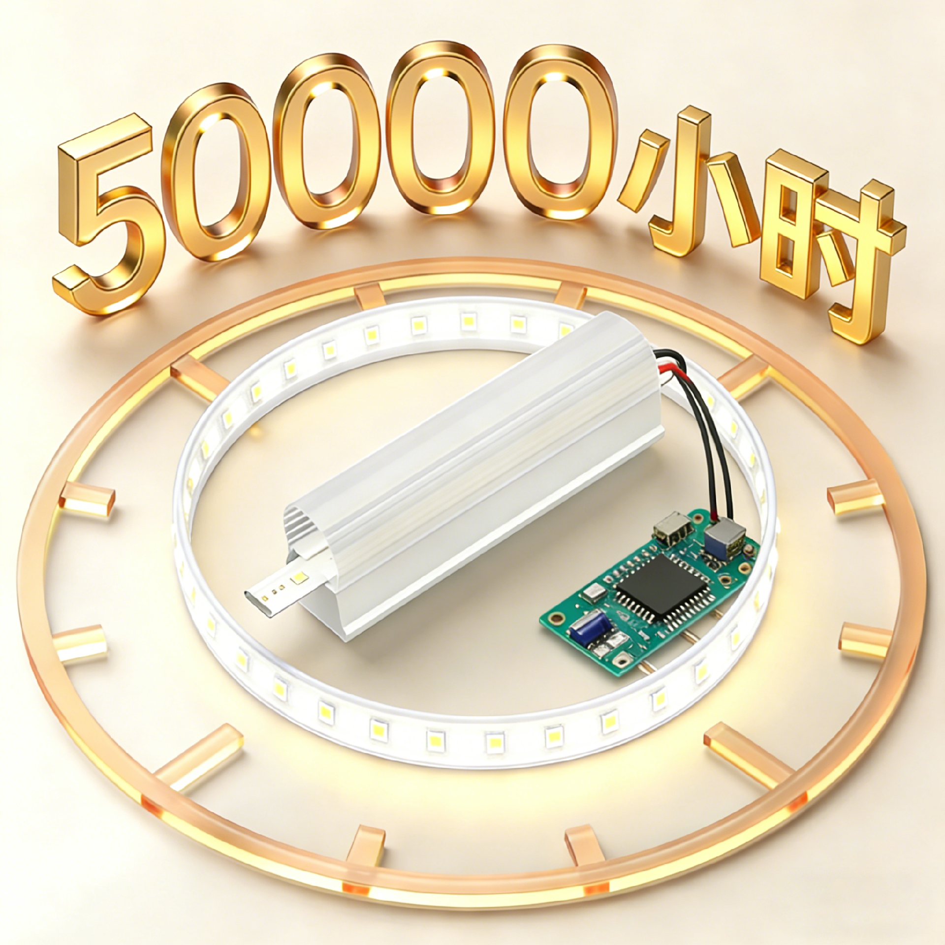 T5一体LED日光灯支架-全塑光学PC - 1